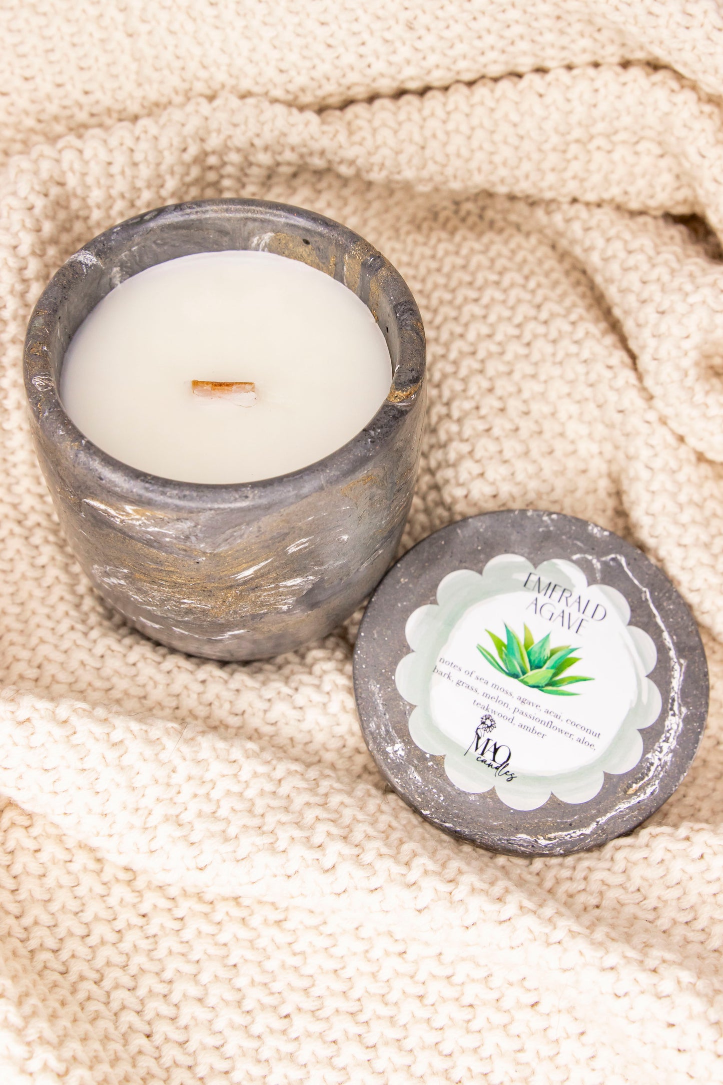 Emerald Agave Candle