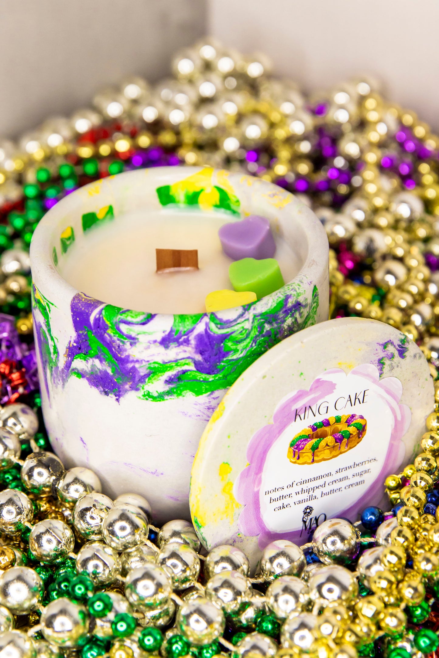 King Cake Candle