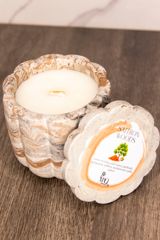 Saffron Woods Candle