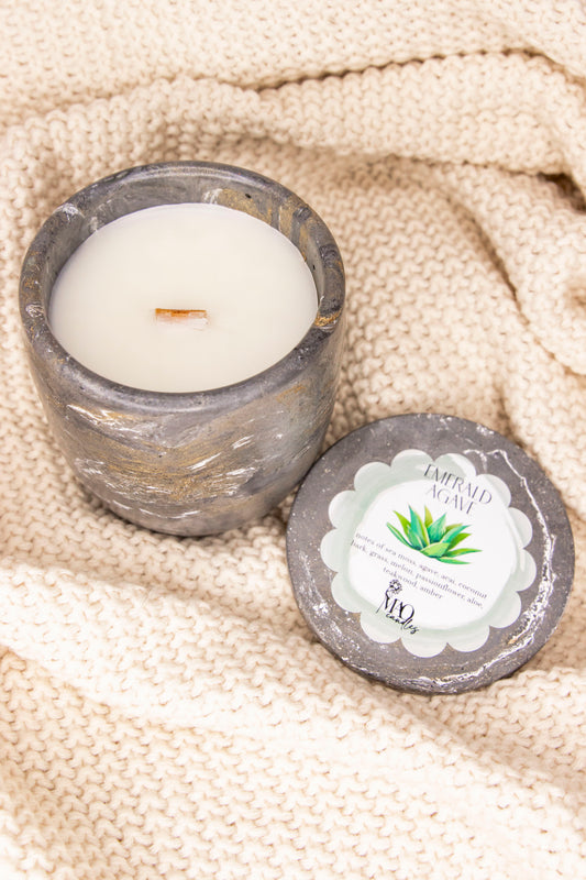 Emerald Agave Candle