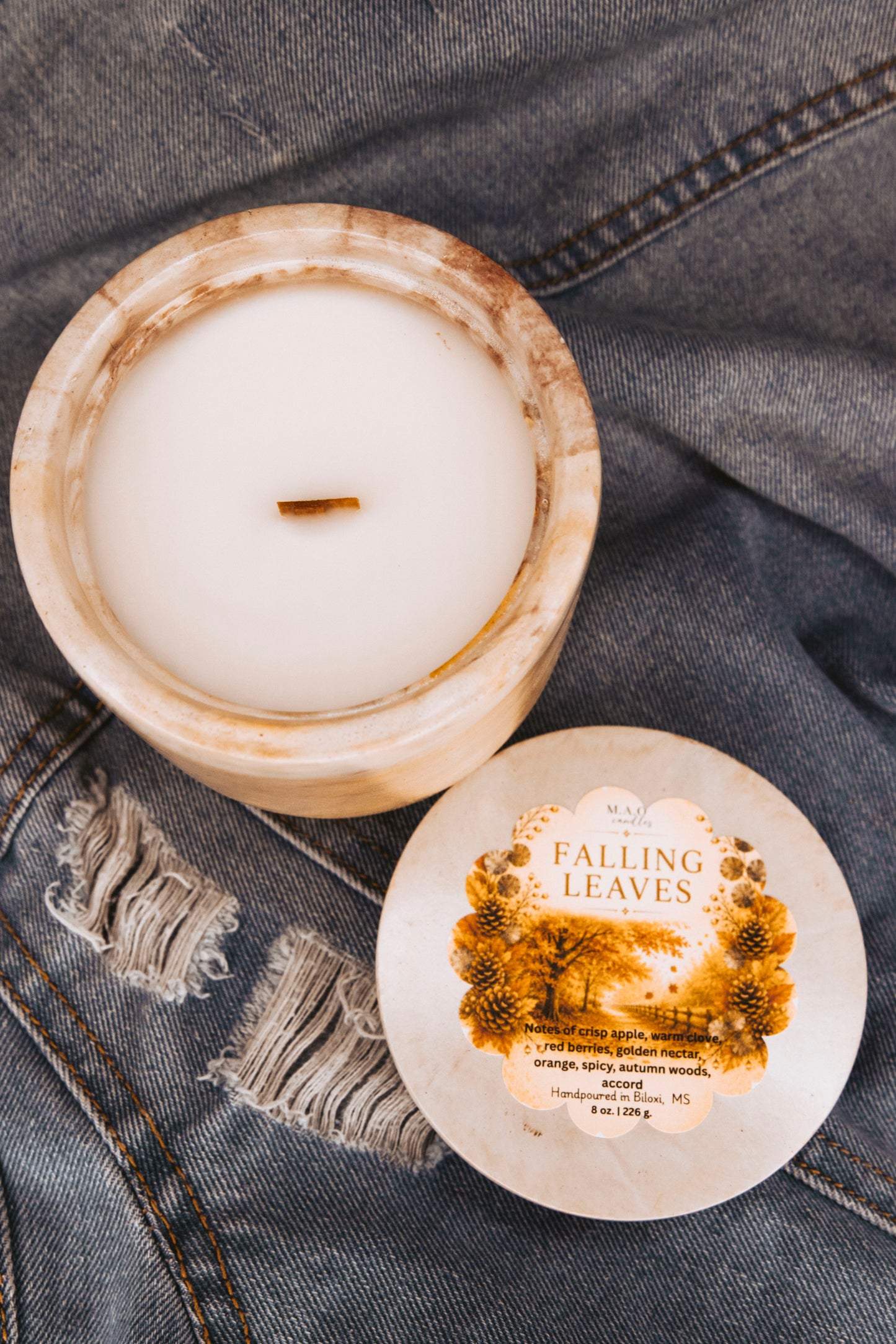 Falling Leaves Candle