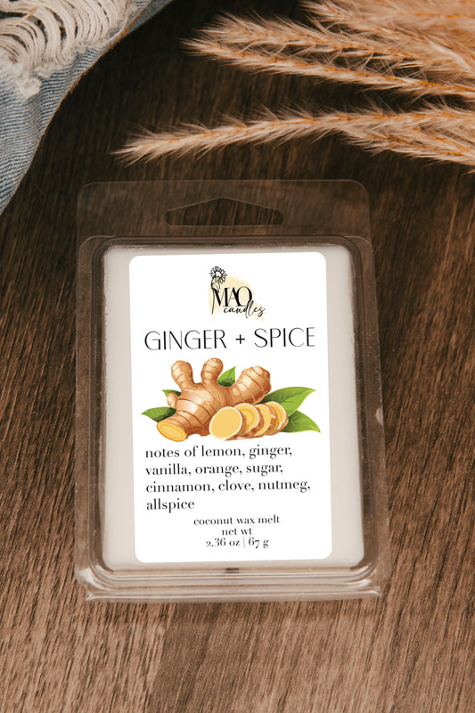 Ginger + Spice Wax Melt